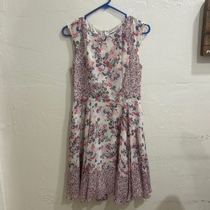 Floral a line French Connection dress size 4